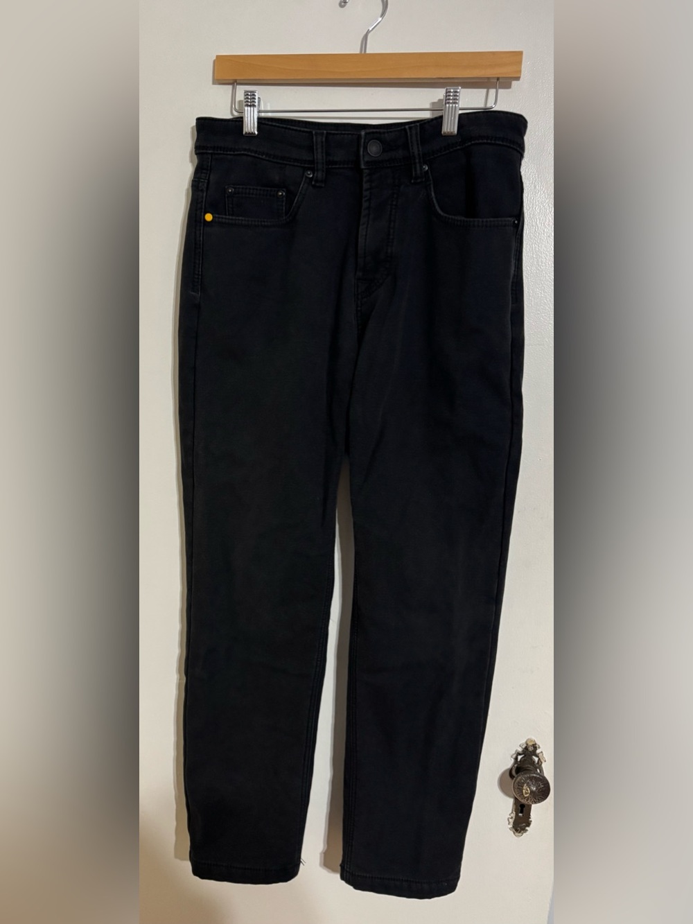 Caterpillar Black High-Waist Fleece Lined Jeans Size 30x30